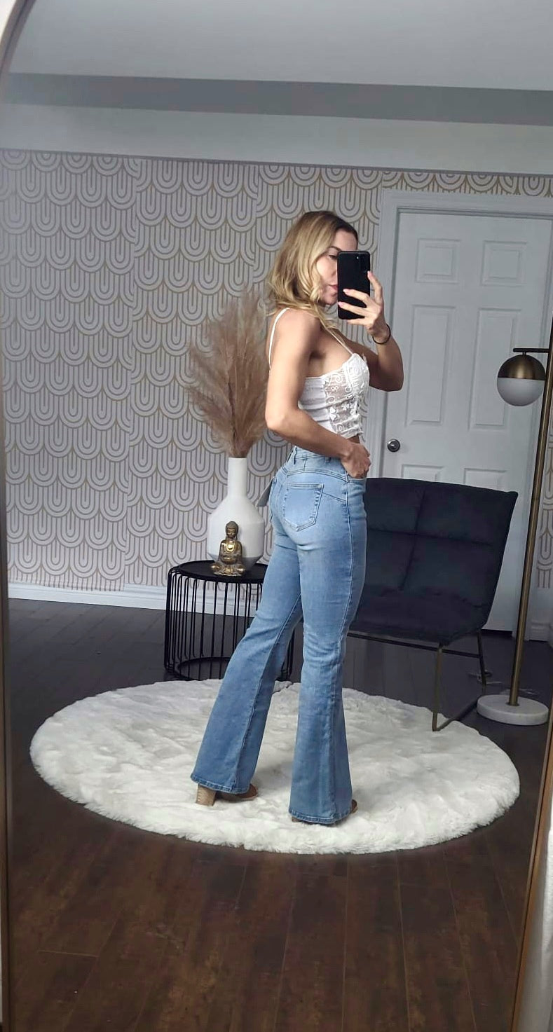 Flared Leg Jeans